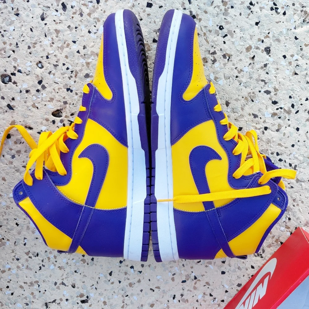 Nike Dunk Retro High Sneakers Lakers MB‎